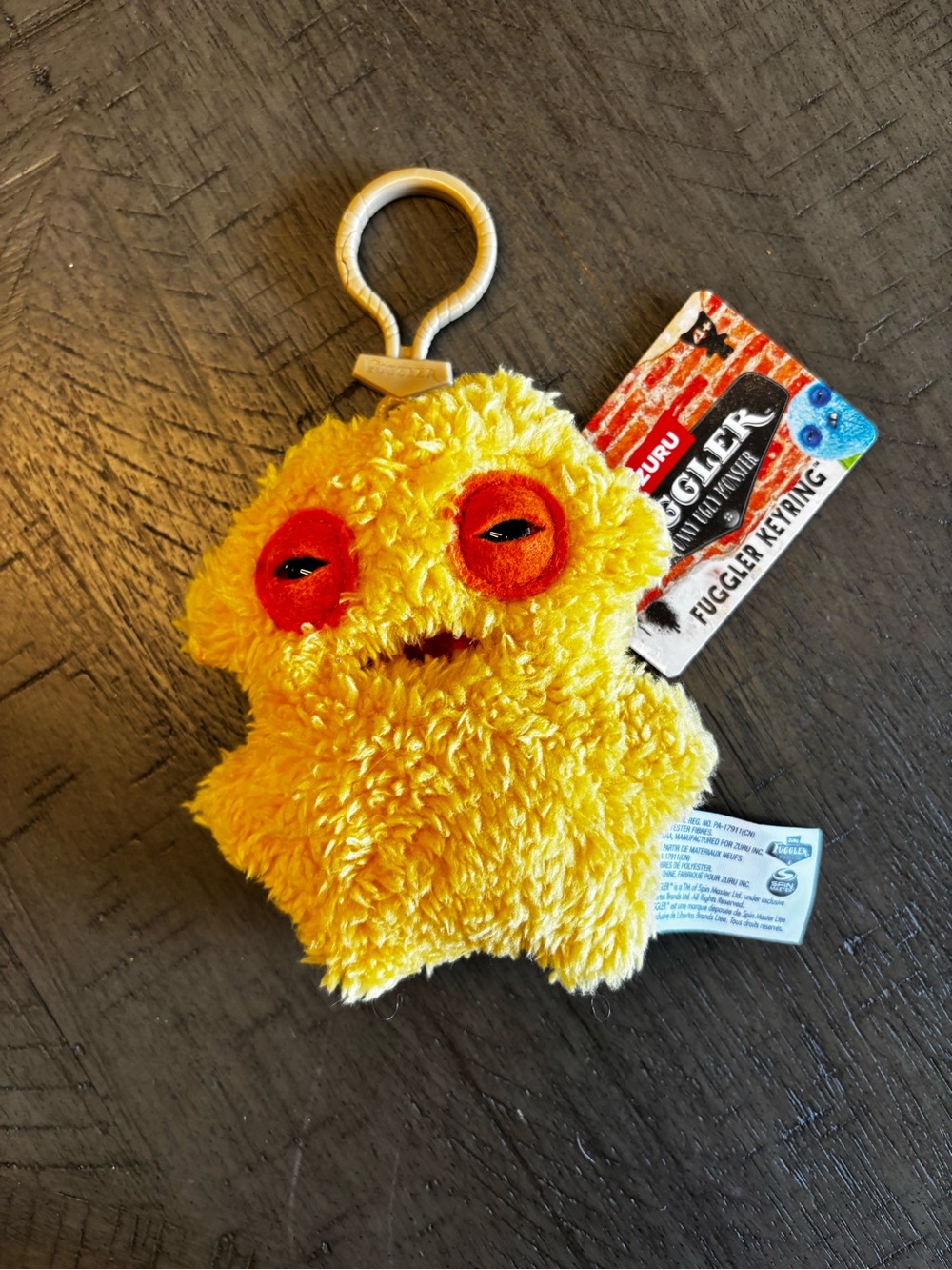 Fuggler Yellow Plush Clip-On Toy -